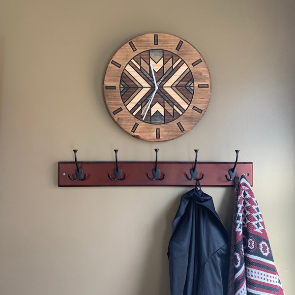 Hand Crafted Wood Quilt Pattern Clocks for Every Crafter or Farm House ...