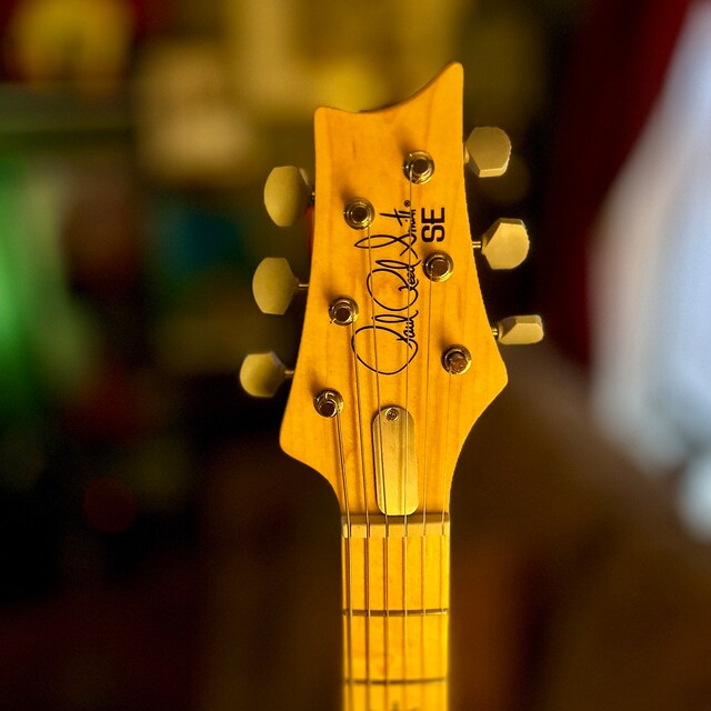 PRS　エボニー製　フレームドイーグル トラスロッドカバー　RENSPOAM PRS ブラックエボニー製 パールフレーム トラスロッドカバー