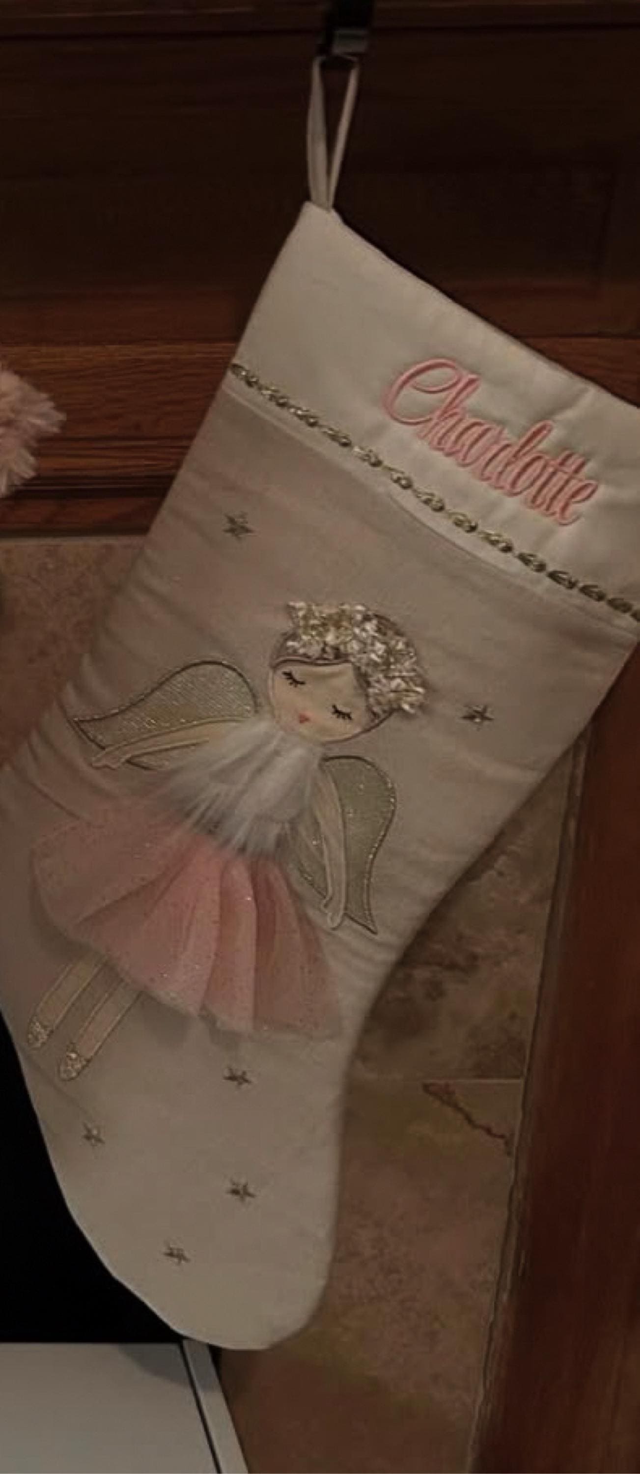 Personalized Christmas Stocking for Girls: Mermaid, Ballerina, Unicorn