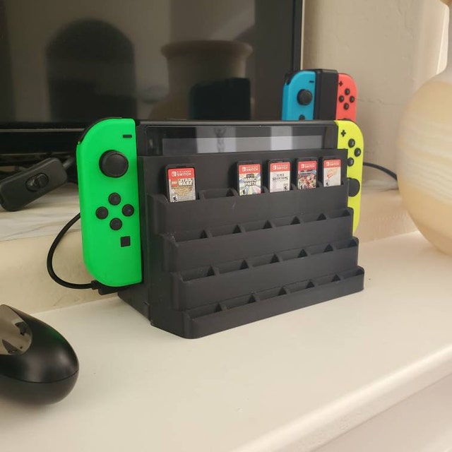 Nintendo Switch Dock Mounted Add-on Game Storage - Etsy Nintendo Switch Dock Mounted Add-on Game Storage - Etsy