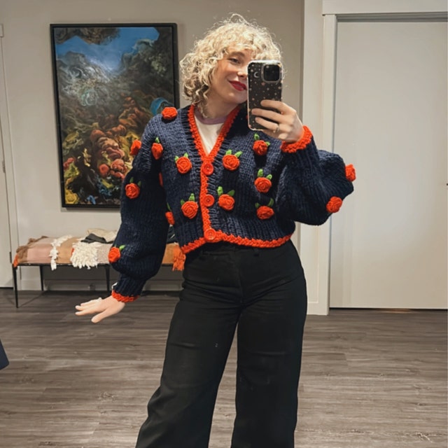 ❤︎ Gypsohila❤︎【新品、タグ付】Flower Knit Jacket gypsohila ジプソフィア flower Knit Jacket - メルカリ