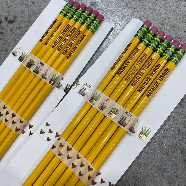 Engraved Personalized Pencils - Ticonderoga #2 Pencils - Back to School ...