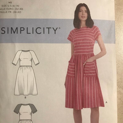 Sewing Pattern Women's Easy Dress Pattern Raglan Sleeve - Etsy