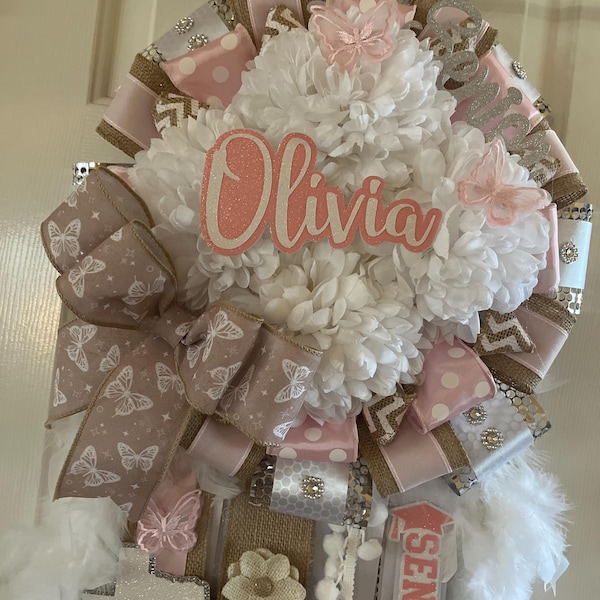 Senior Custom Homecoming Mums Cutouts, Senior Graduation Cap Hoco ...