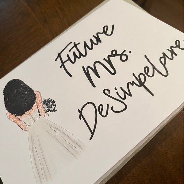 Future Mrs. | Custom Engagement Card | Personalized Wedding Stationery ...