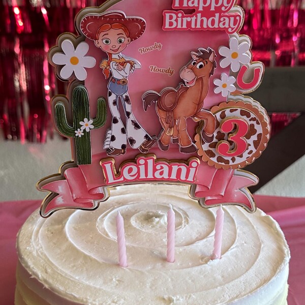 Wordjesse Topper Cowgirl Birthday, Jesse Cake Topper, Rodeo Cake Topper, Jesse and ...