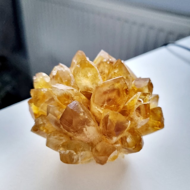 Natural Citrine Phantom Quartz Crystal Cluster Healing