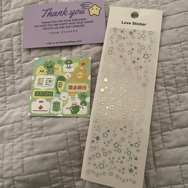 Kpop Polco Deco Stickers "silver Clear" Sticker - 1 PC | Kawaii Cute ...