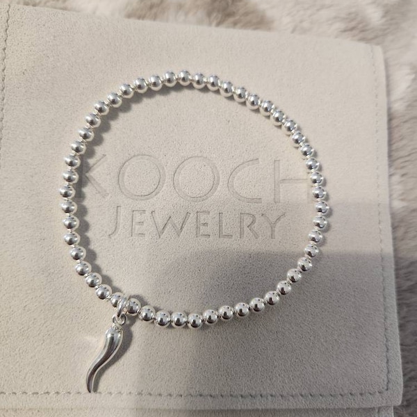 ZBOMR Hamsa Mano di Fatima Bracciale In Argento Protezione Per Gli Occhi Diabolici Gioielli Con Ciondoli Tono Argento Ciondolo Successo Fortunato