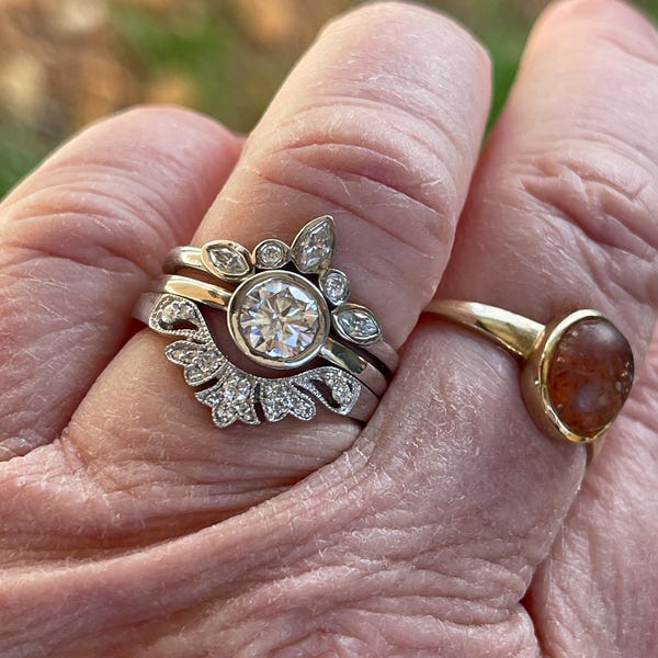 Antique Art Deco Wedding Bands Women, Vintage Milgrain Band, Filigree ...