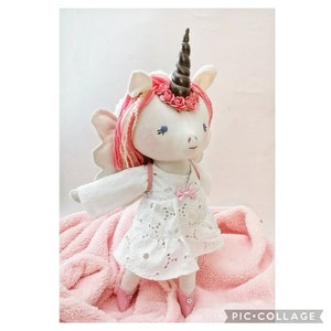 簡単ユニコーンぬいぐるみ縫製パターン - 楽しいDIY - Mes Petites Lunes