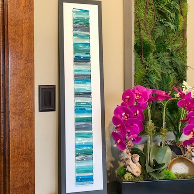 Glass Wall Art Modern Glass Art Contemporary Glass Art Fused Glass Wall Art Living Room Wall Art ...