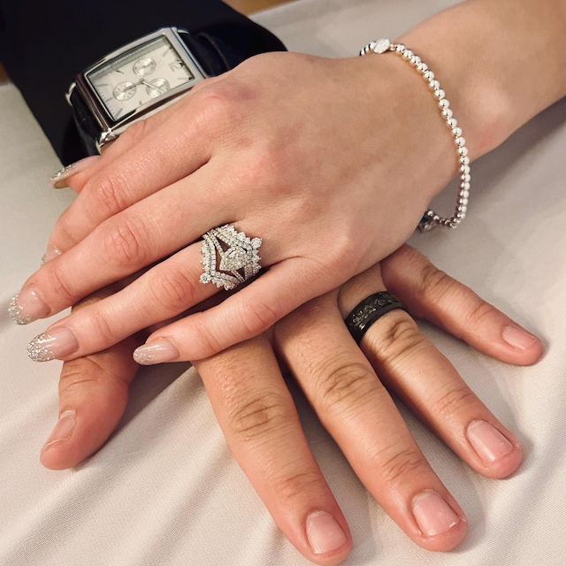 1/2 Ct Solitaire Enhancer Simulated Diamond Engagement Ring