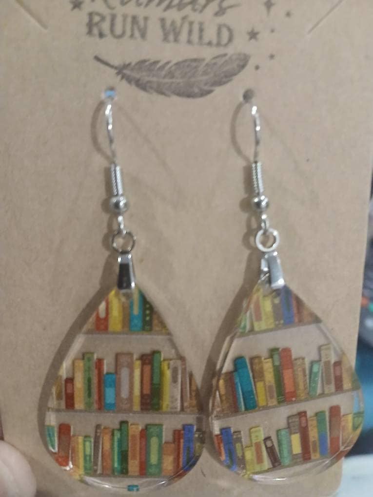 Cute Book Earrings, Bookish Gift for Teacher or Book Lover