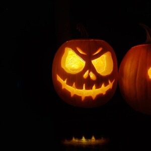 20 Printable Jack-o-lantern Pumpkin Carving Patterns for Halloween // Simple Patterns That Can ...