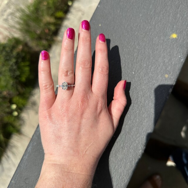 4.30 Carat Oval Cut CVD Hpht Diamond Engagement Ring