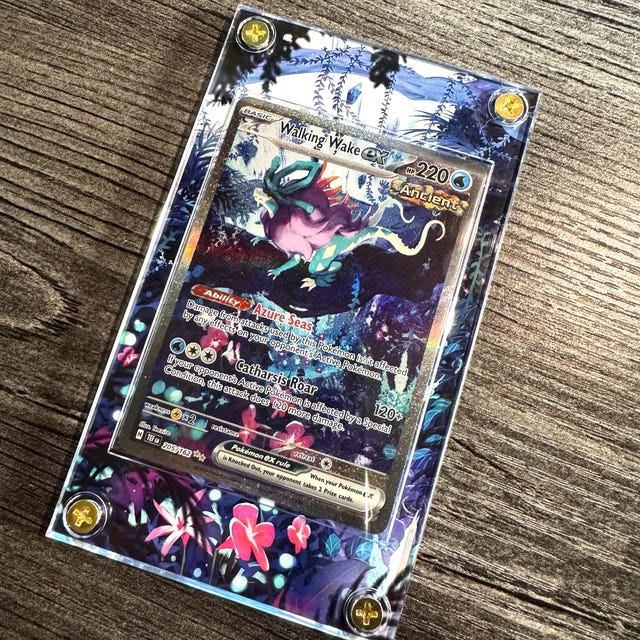 Walking Wake EX 205/162 - Pokmon Extended Artwork Display Case - Etsy