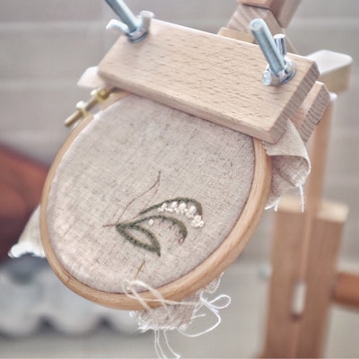 Set 15 Cerchi Da Ricamo In Legno - Mini Telai Circolari Per Ricamo E Punto Croce - Foto 5