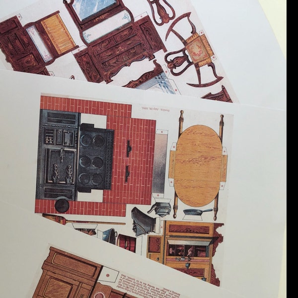 Paper Doll House Furniture Paper Doll Printable Digital Download PDF ...