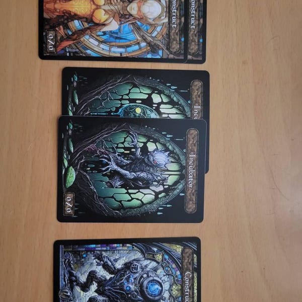 Stained Glass Art Token MTG Token Bundle Magic Token Bundle MTG Stained ...