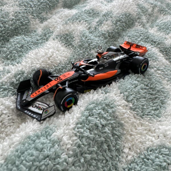 F1 Oscar Piastri 81 Mclaren Race Car Christmas Tree Ornament qatar GP