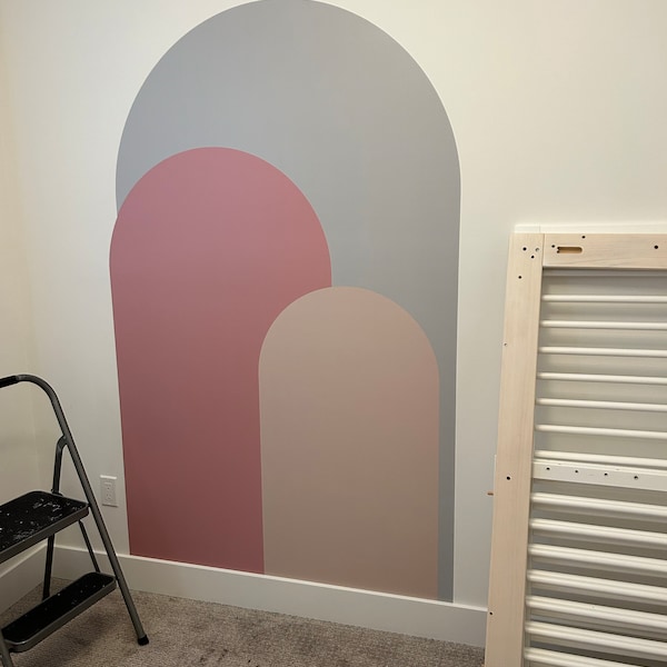 Sunrise Modern Arch Wall Decal | Peel and Stick Arch Wall Sticker ...