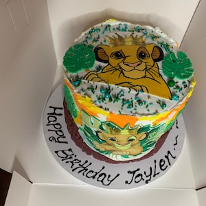 Lion King Cake Topper Printable PNG, Digital File Lion King Birthday ...