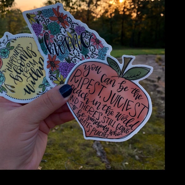 Laptop Stickers / / Messy Bun Sticker / / Laptop Decal / / Gone Pickin ...