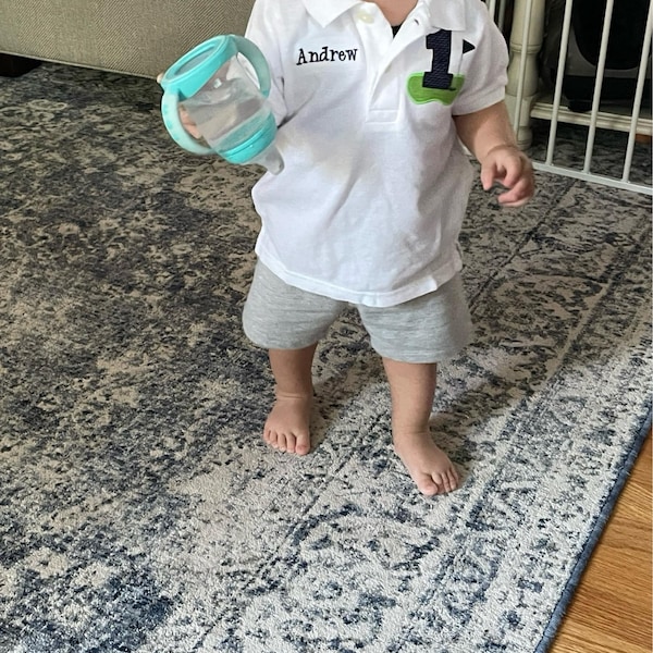 Golf Polo Birthday Shirt - Boys Birthday Shirt - Hole in One Birthday