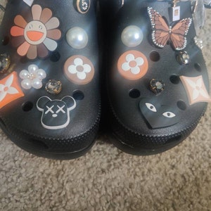 BLACK AND WHITE Croc Compatible Clog Charms, Charms for Your Crocs