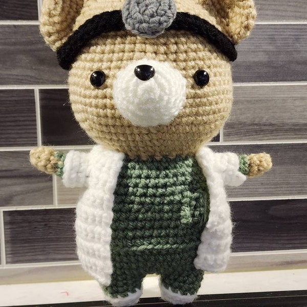 Handmade Crochet Doctor Teddy Bear Toy main image 0