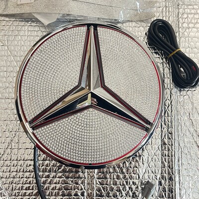 4-Pack 75mm Wheel Center Caps For Mercedes-Benz AMG – Red Logo, Plastic, Easy Install, Car Wash Safe