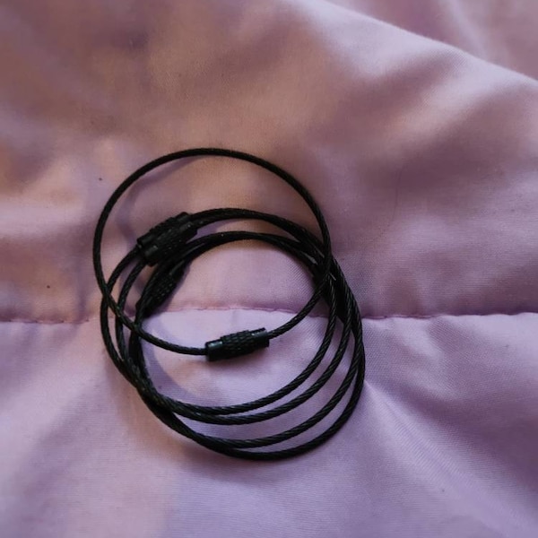 Stainless Steel Wire Rings | Luggage Tag Rings | Wire Rope Keyrings ...