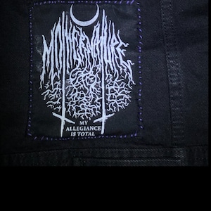 mother nature black metal patch diy and dark as heck photo