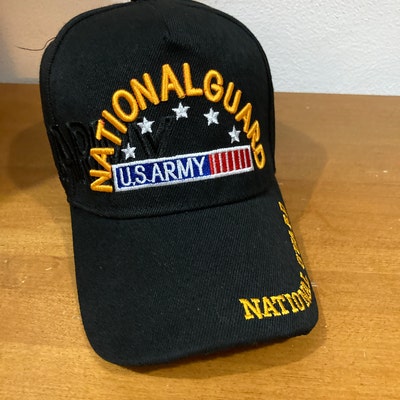 National Guard, U.S. Army Black Baseball Cap / Hat, W/u.s. Army, W ...