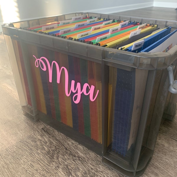 DIY Memory Box Kit - School File Keepsake Organizing Bin - Etsy