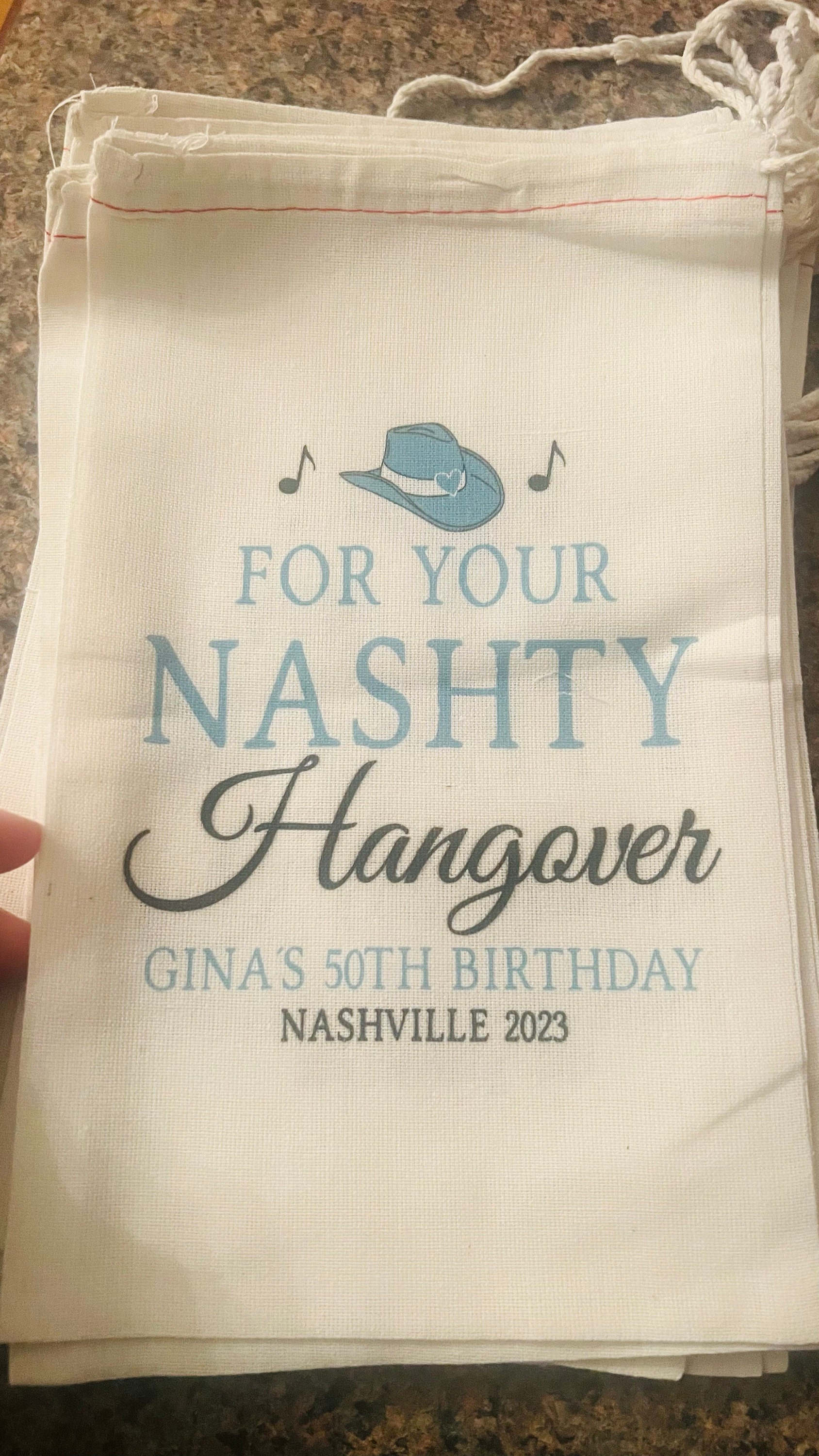 Nashville Bachelorette Hangover Kit, Nashville Birthday Recovery Kit Gastgeschenktüten, Nashty Nash Bash Survival Geschenktüten, Nashelorette Gastgeschenke