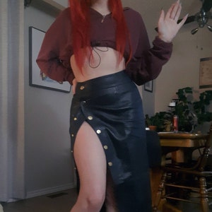 Necklace Leather Plush A-Line Short Skirt