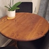 Handmade Folding Fold Down Dining Table. Half Moon Drop Leaf Kitchen Table. Oval, Circular, Semi ...