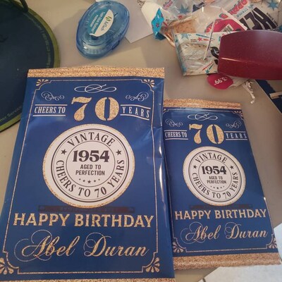 EDITABLE 50th Birthday Chocolate Candy Bar Wrapper Personalised ...