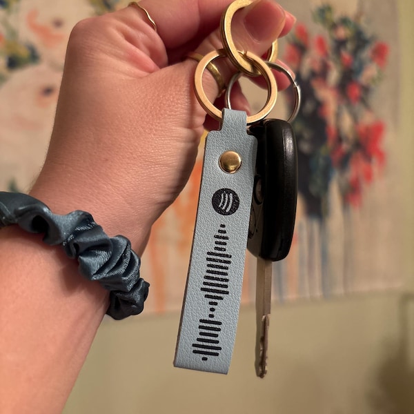 Personalized Scannable Spotify Code Keyring,custom Song Keychain, Music ...