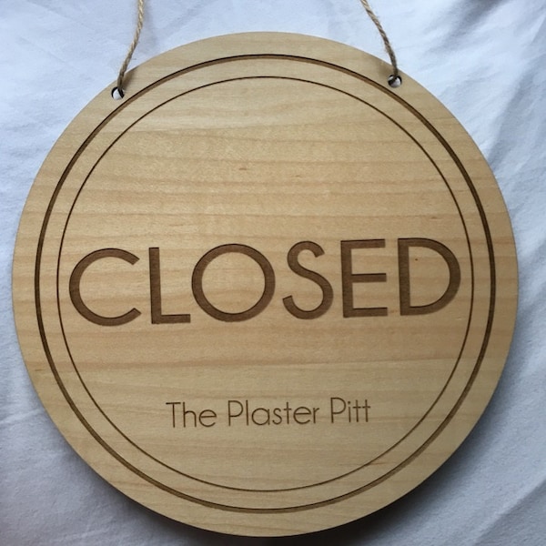 Wooden Open/closed Sign - Open Sign - Laser Cut Open Sign - Shop Door ...