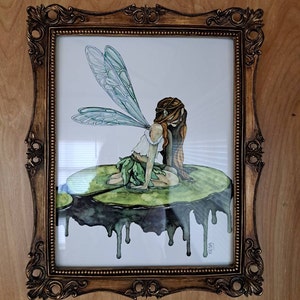 一番の 水彩画の妖精の絵画、水彩画、妖精のプリント、妖精の絵画、妖精 絵画