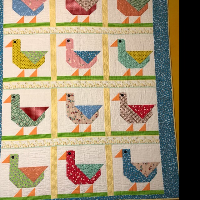 Patch Duck quilt block | Etsy