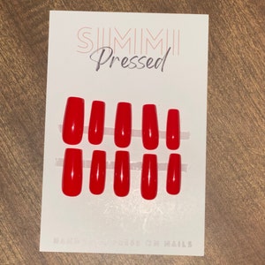 Candy Apple Bright Red Press-on Nails Press-on Nails 