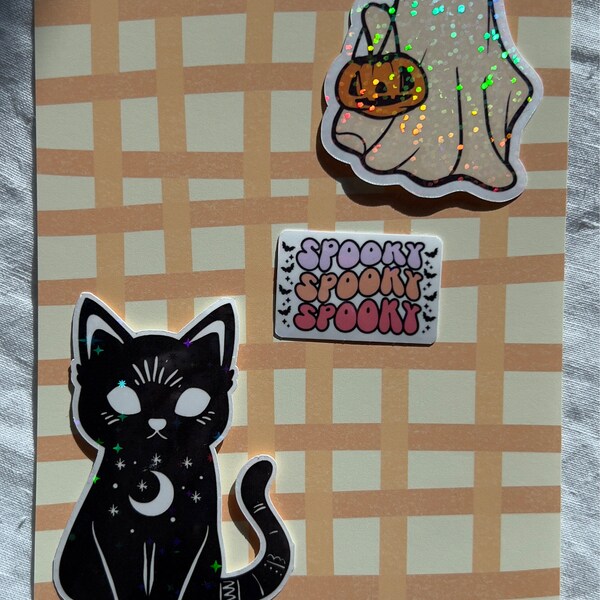 Original Art Cardstock Insert Cozy Halloween Launch for Clear E-reader ...