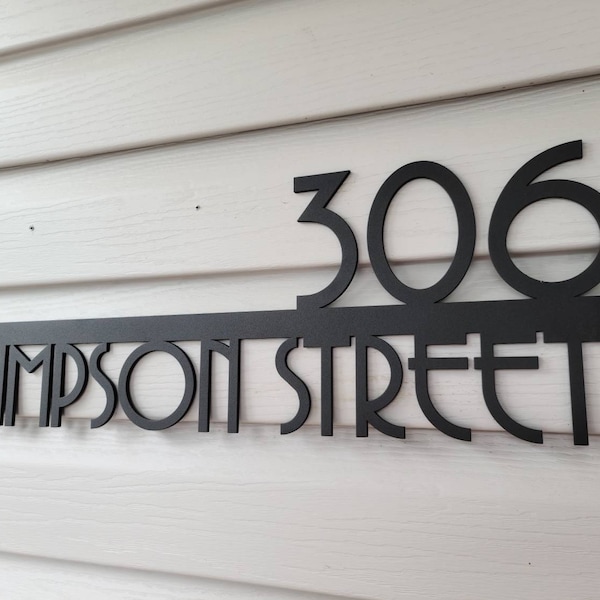 Address Plaque, Modern House Numbers, Address Sign, House Number, House ...