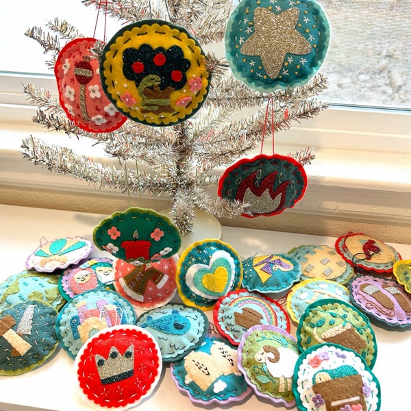 Jesse Tree Advent Felt Ornaments - DIY Project PDF Patterns for ...