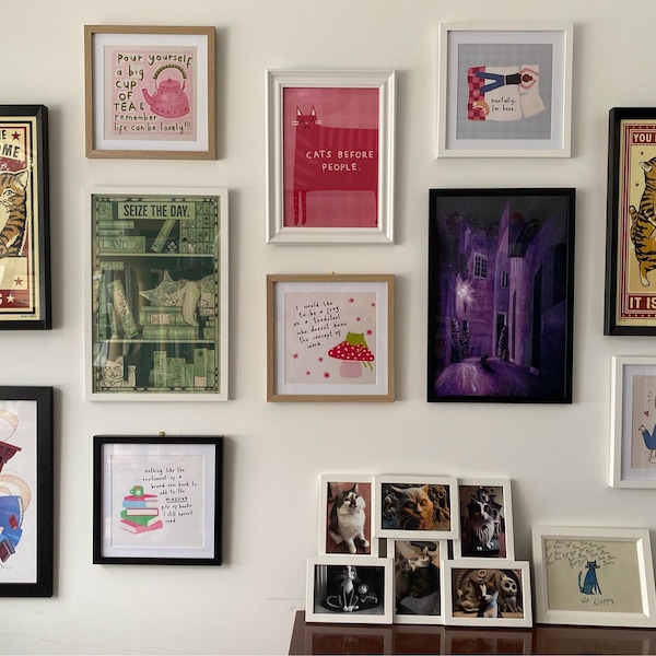 Psychisch bin ich hier Print Etsy.de