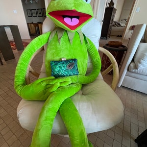 Peluche Rana Gigante MorisMos 60 Cm, Peluche Morbido E Realistico, Regalo Per Bambini E Adulti, Per Compleanno E Natale